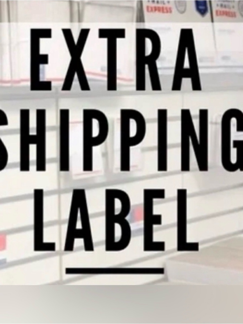 Extra Shipping Label  for 15 pounds
